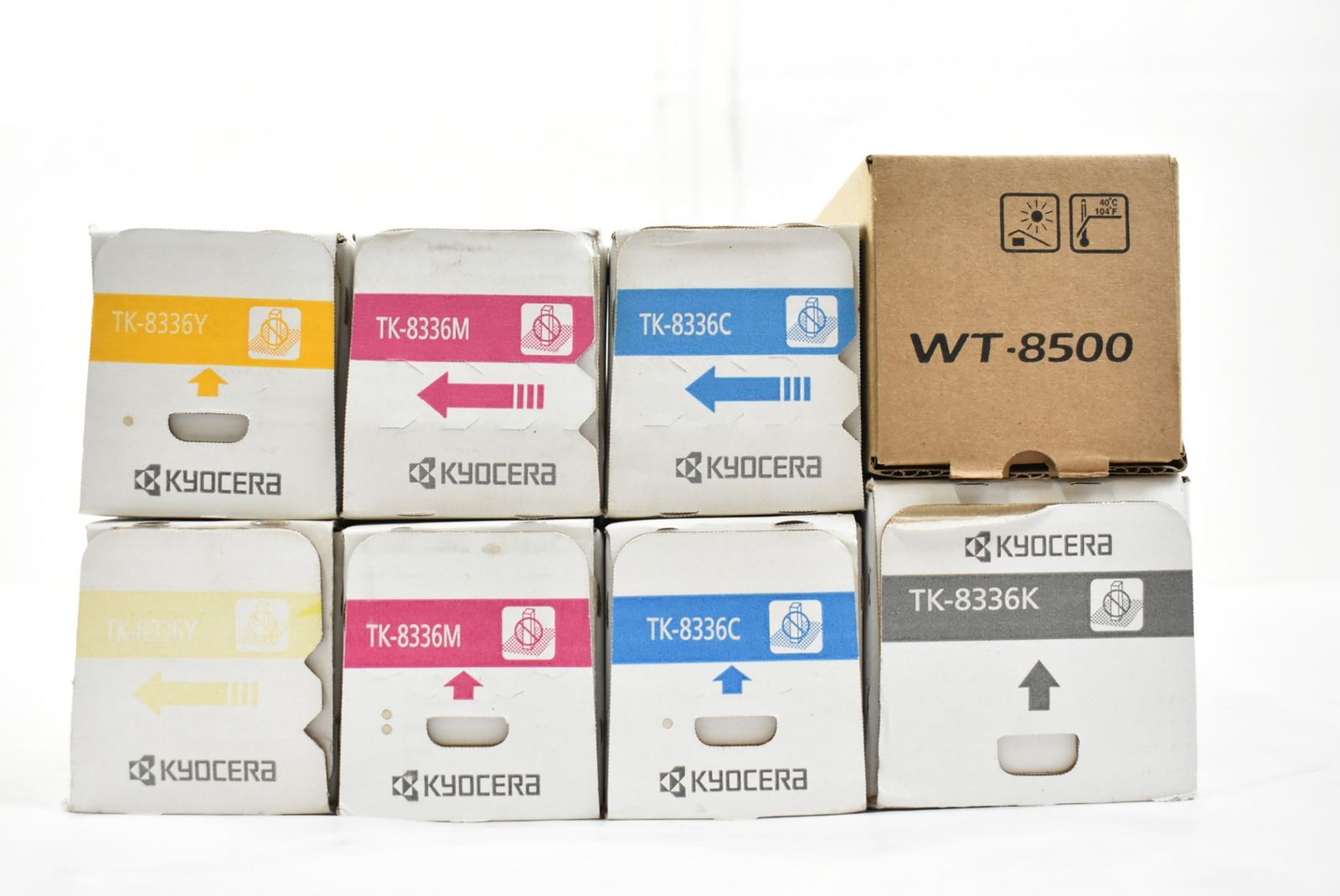 未使用 京セラ 純正 トナー TK-8336 4色7本（シアン・マゼンタ・イエロー・ブラック） 廃トナーボトル付き KYOCERA IT138YW98Y78-D-L21-byebye