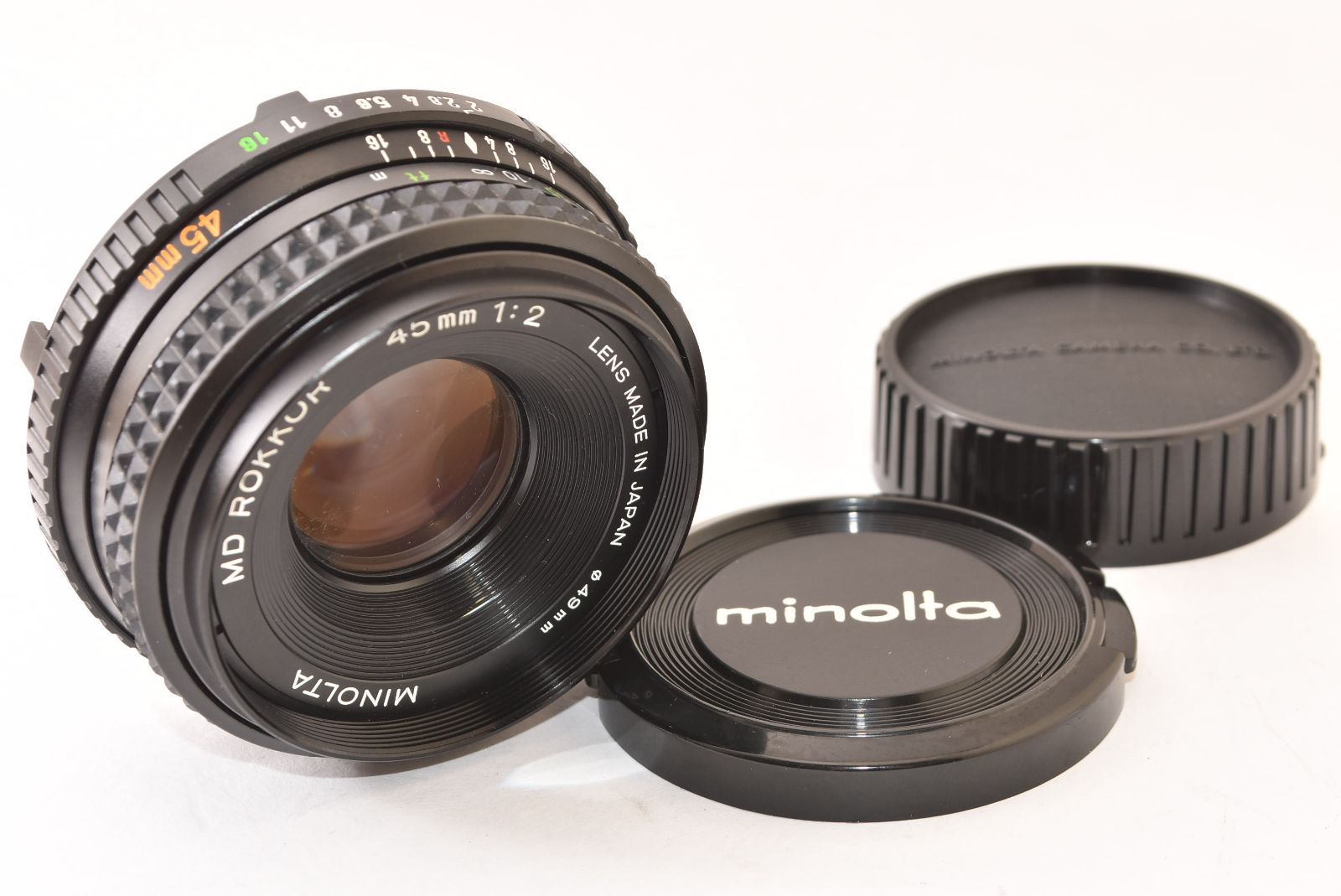 MINOLTA ミノルタ MD ROKKOR 45mm F2 J2605039 11,100円
