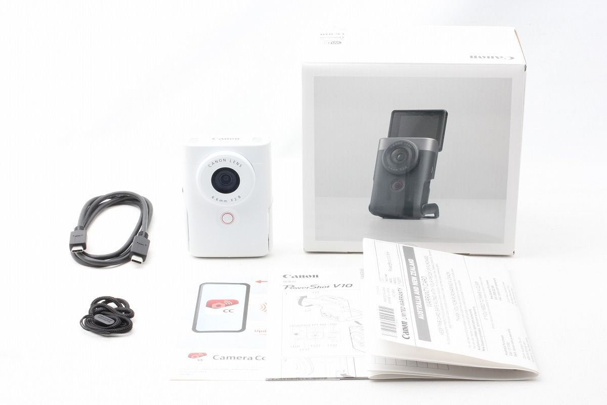 キヤノン Canon PowerShot V10 ホワイト 付属品完備 元箱◇50401