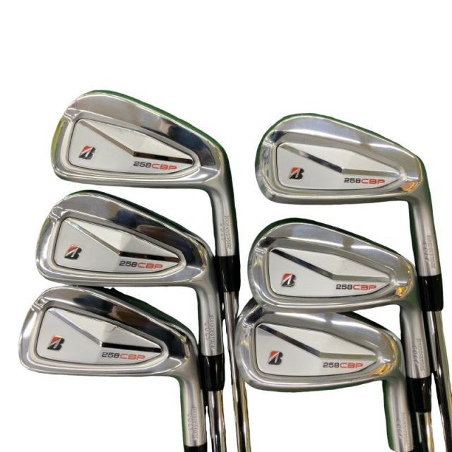 【中古】 ブリヂストン BRIDGESTONE 258CBP 6S アイアンセット IR 純正特注シャフト (フレックスS) メンズ 男性用 右利き 右用 Bランク ゴルフクラブ