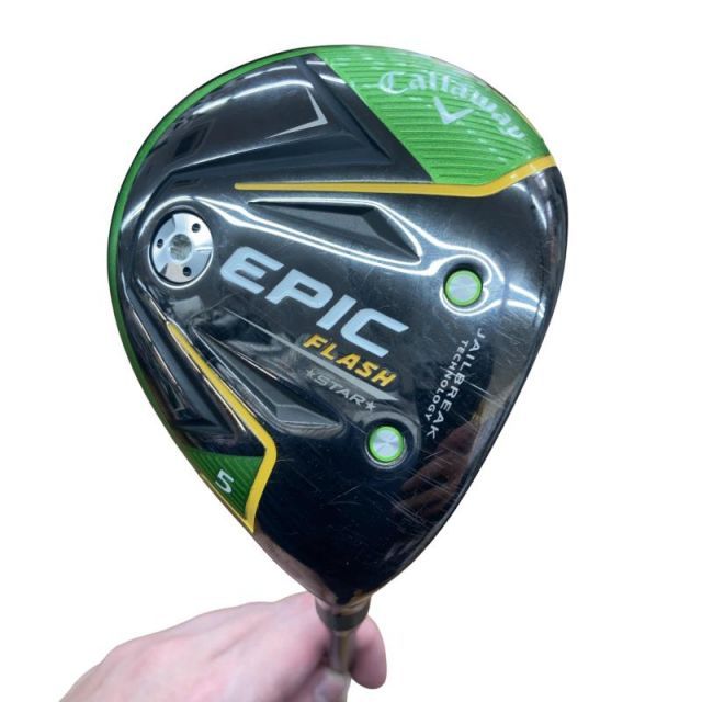 【中古】 キャロウェイ EPIC FLASH STAR 5W フェアウェイウッド FW 純正特注シャフト (フレックスS) メンズ 男性用 右利き 右用 Cランク ゴルフクラブ