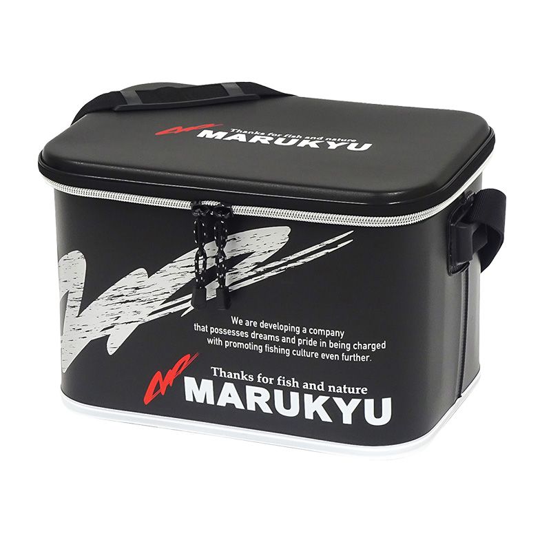 マルキュー ドライバッグ MQ-02 PA-02 40cm バッカン 21L タックルバッグ プライムエリア ハードバッカン 釣り 防水 P-EVA 肩掛けベルト メッシュポーチ付 ブラック