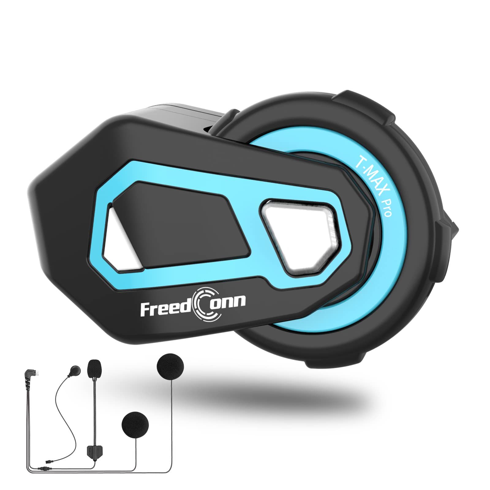 FreedConn TMAX-Pro バイク インカム バイク用インカム 最大6人同時通話 インターコム 360時間待機 自動復帰 Bluetooth5.1 ヘッドセット Siri音声対応通信距離1500m IP65防水防塵 音楽共有 日本語音声案内 ... 8,653円