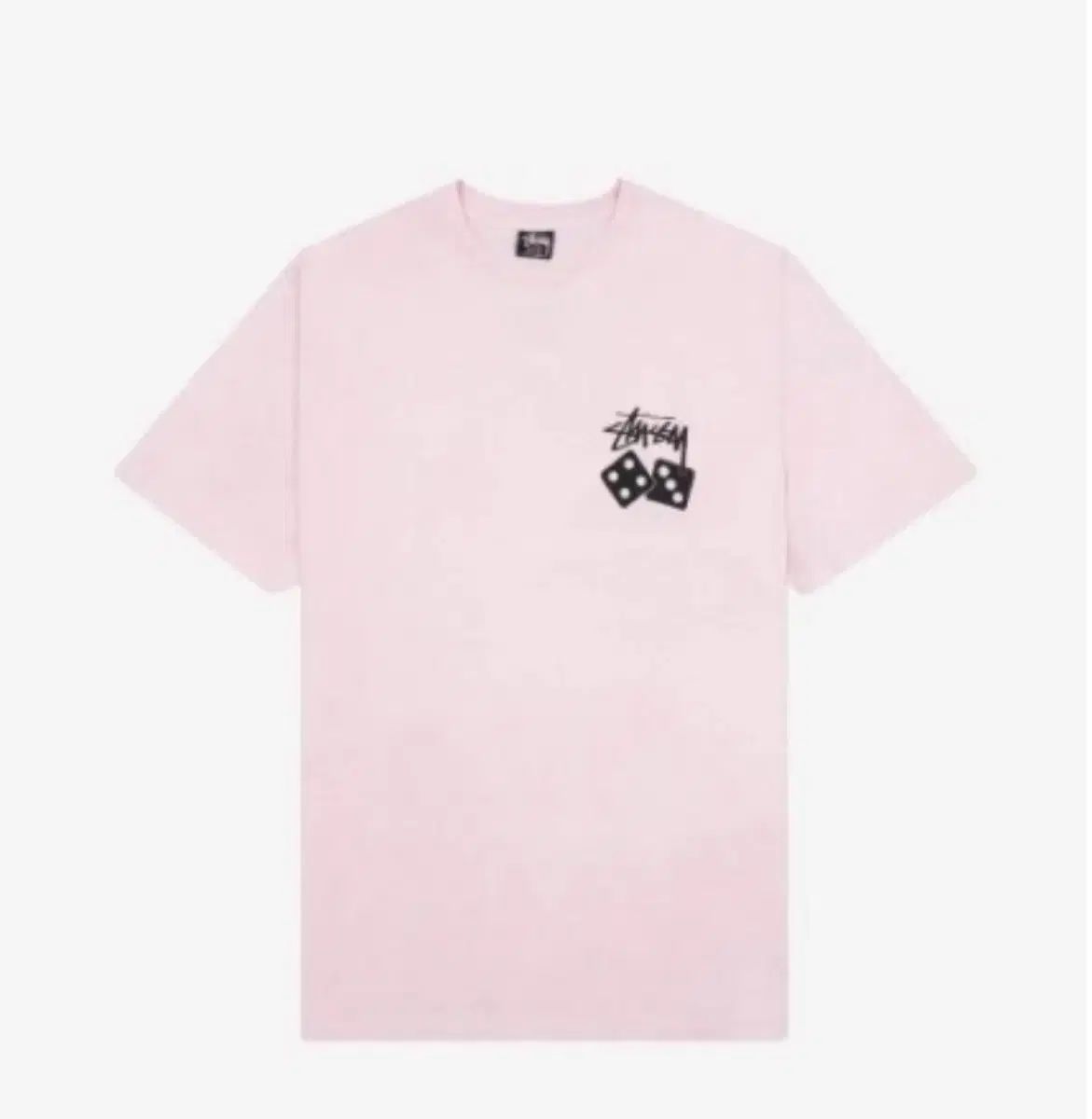 STUSSY DICE PIGMENT Tシャツ ブラッシュ M