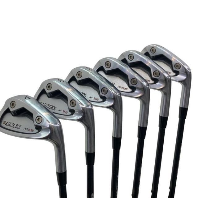 【中古】 エポンゴルフ株式会社 EPON AF-505 6S アイアンセット IR リシャフト (フレックスその他) メンズ 男性用 右利き 右用 Cランク ゴルフクラブ