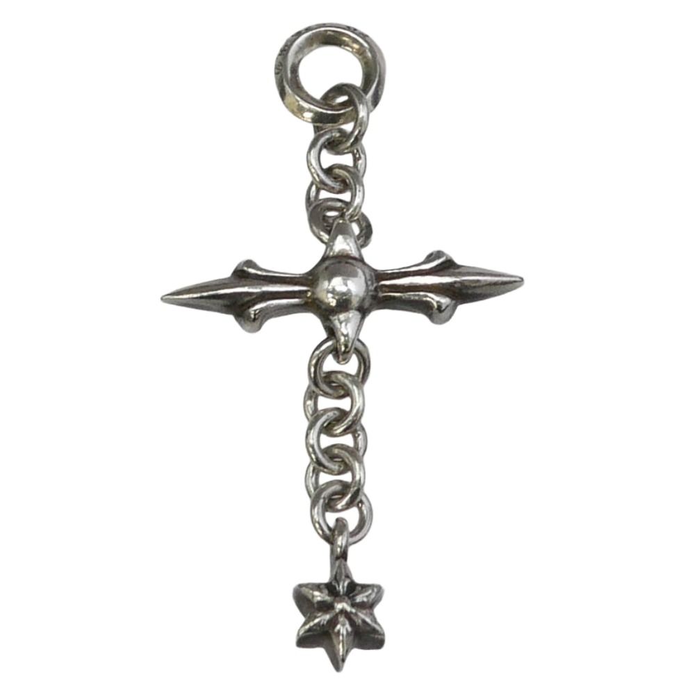CHROME HEARTS クロムハーツ（原本無） ROLY CROSS ローリークロス チャーム ペンダントトップ シルバー系【中古】