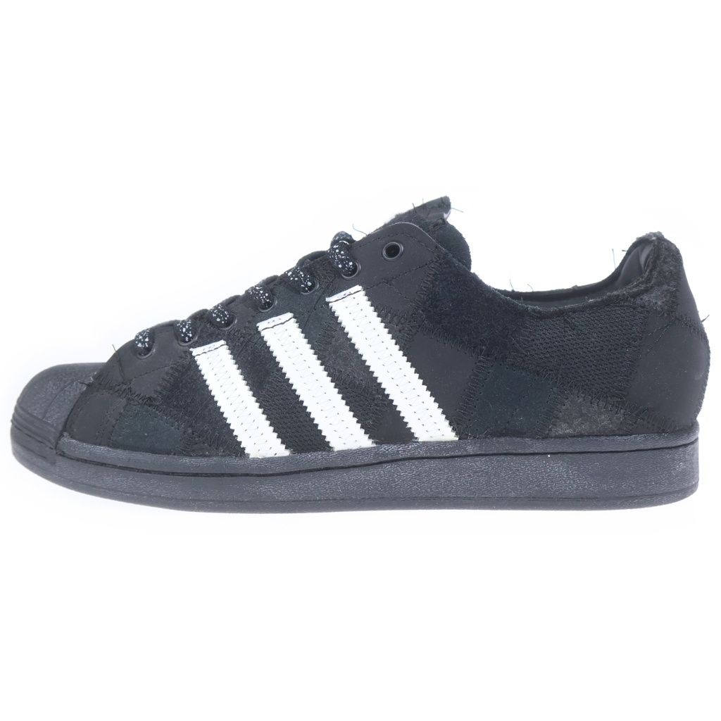 adidas (アディダス) ×RECOUTURE×atmos Superstar リクチュール アトモス コラボ スーパースター ローカットスニーカー ブラック GW3473 US9/27cm
