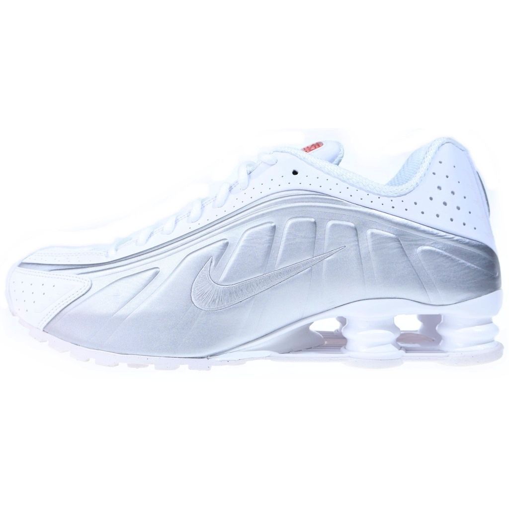 NIKE (ナイキ) SHOX R4 METARLLIC SILVER ショックス メタリックシルバー ローカットスニーカー ホワイト US9.5/27.5cm HQ1988-101