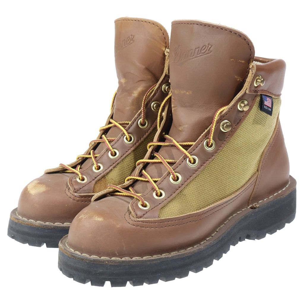 メンズ Danner ダナーライト ゴアテックス ブーツ ブラウン カーキ 30420X