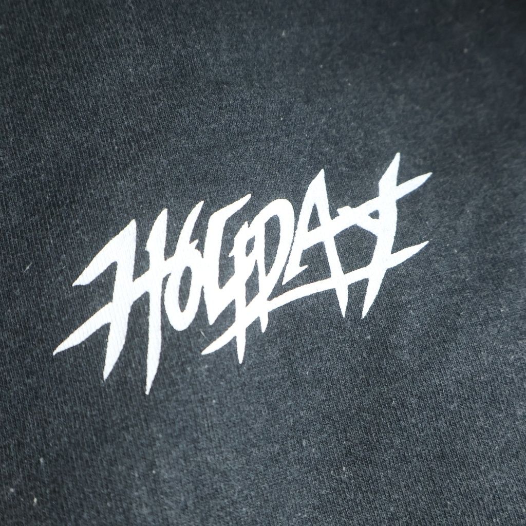 HOLIDAY (ホリデイ) SUPER FINE DRY DAMAGE L/S HOODED DRESS スーパー