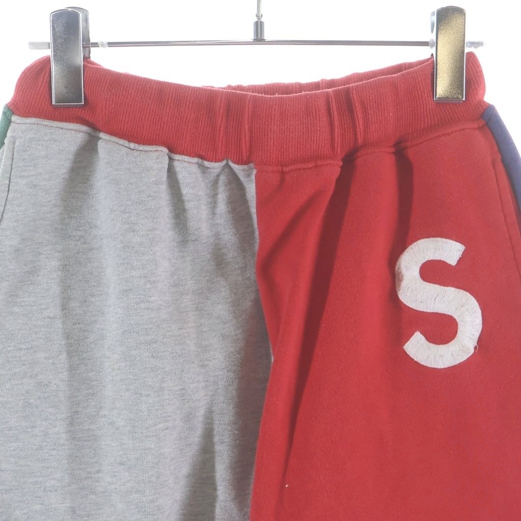 シュプリーム エスロゴカラーブロックド ショート ハーフスウェット パンツ SUPREME (シュプリーム) 19SS S Logo Colorblocked Sweatshort
