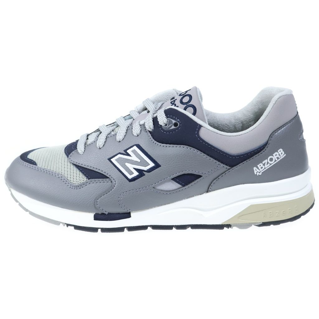 New Balance (ニューバランス) CM1600LG レザー メッシュ ローカットスニーカー グレー US11/29cm