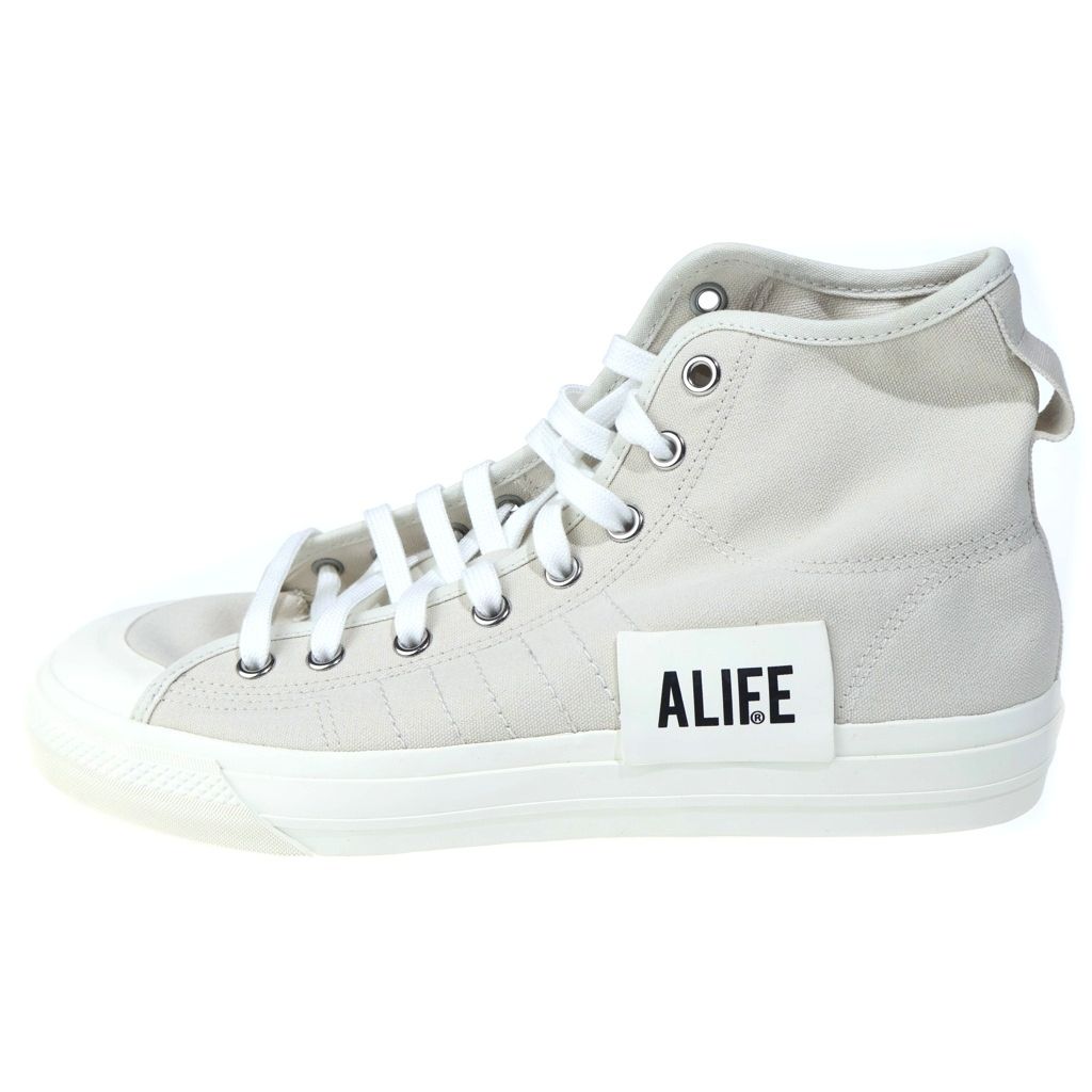 adidas (アディダス) ×ALIFE CONSORTIUM NIZZA HI エーライフ コンソーシアム ニッツァ ハイカットスニーカー ホワイト US11.5/29.5cm G27820