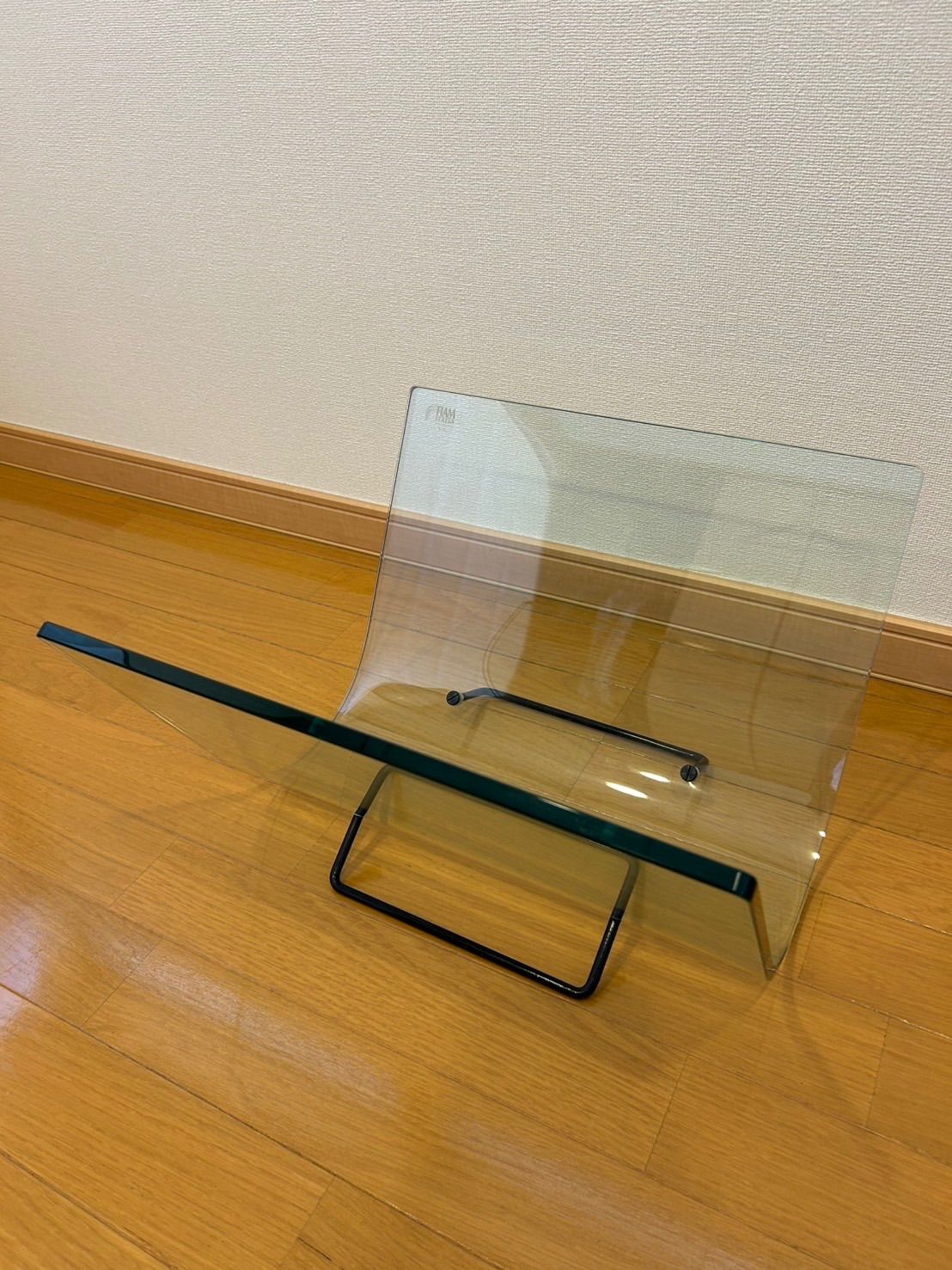 FIAM フィアム ITALIA 透明ガラス マガジンラックFIAM ガラス マガジン
