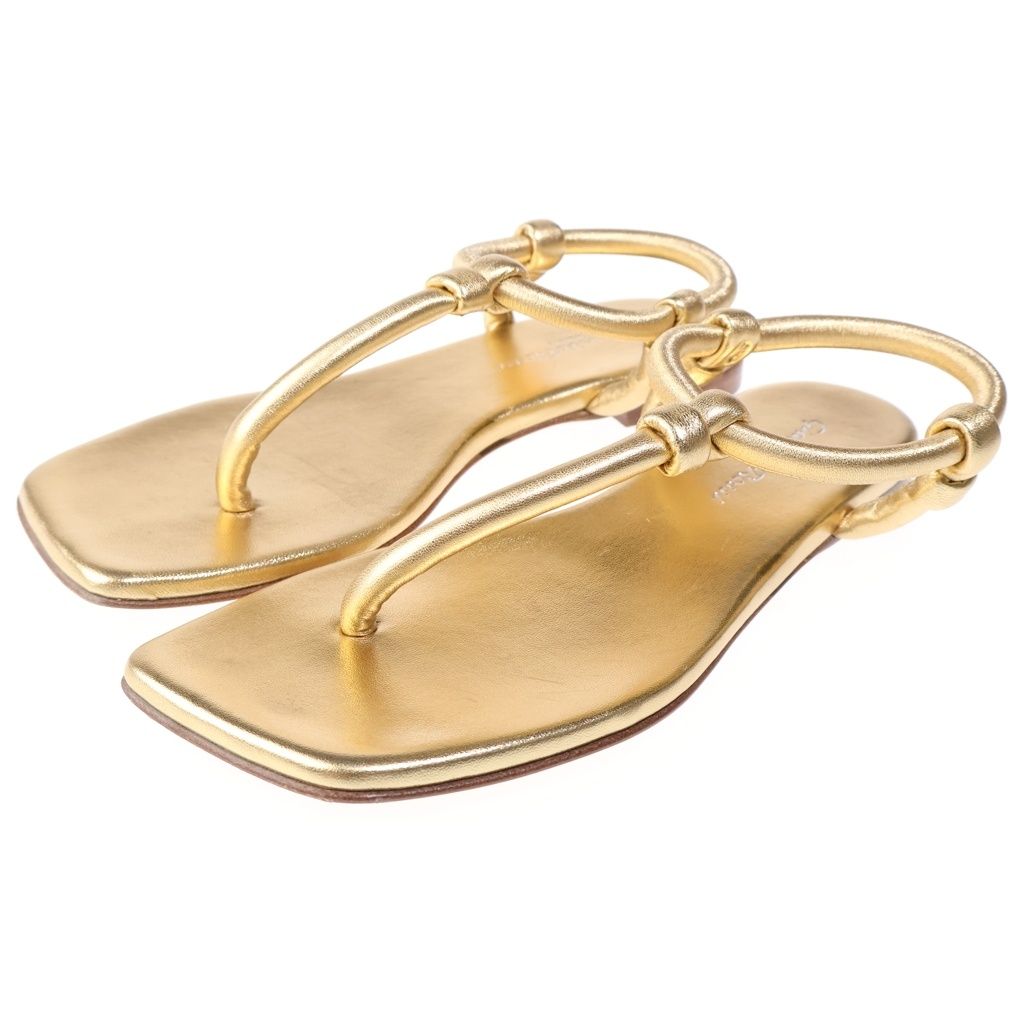 Gianvito Rossi (ジャンヴィト・ロッシ) アンクルストラップ フラット
