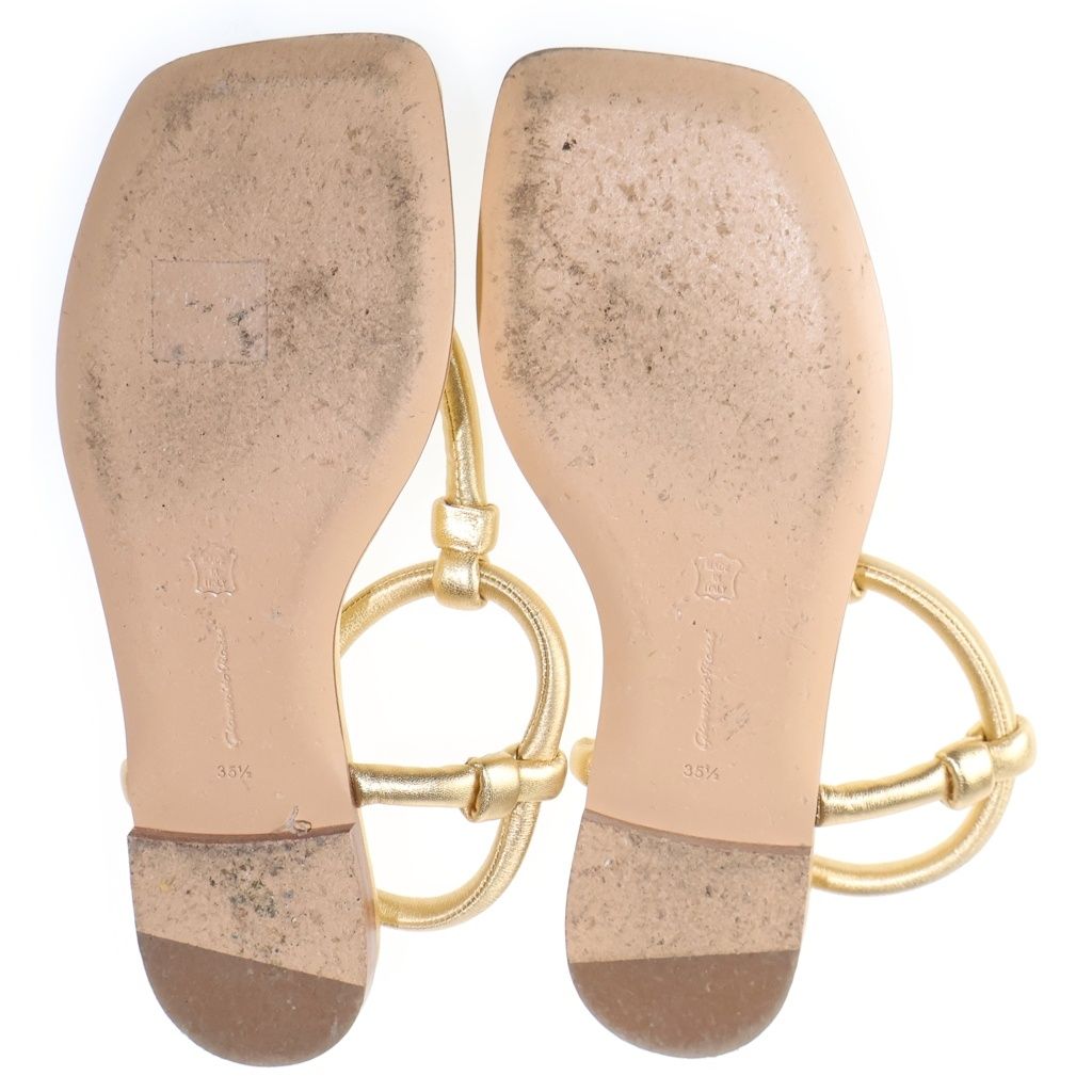 Gianvito Rossi (ジャンヴィト・ロッシ) アンクルストラップ フラット