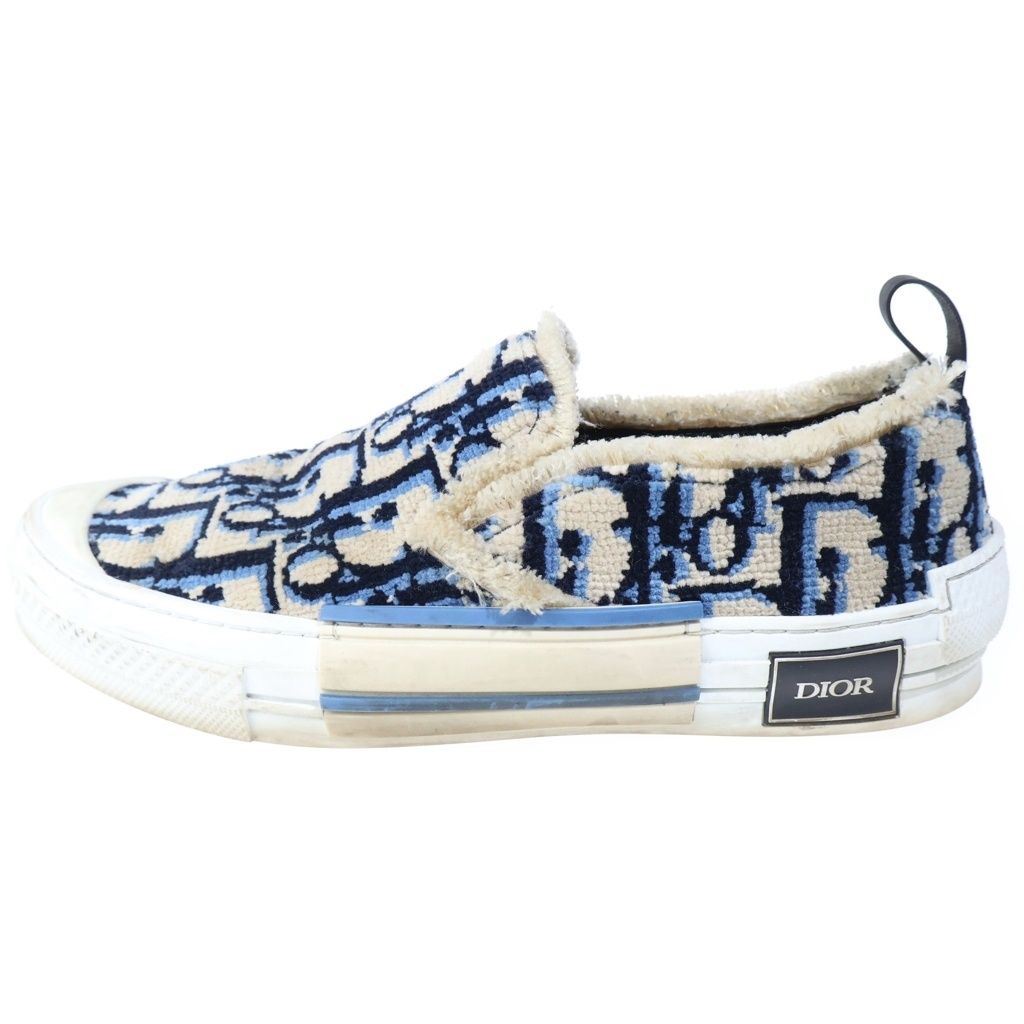 Christian Dior (クリスチャンディオール) オブリーク タフティング ジャガード スリッポン ローカットシューズ スニーカー ベージュ
