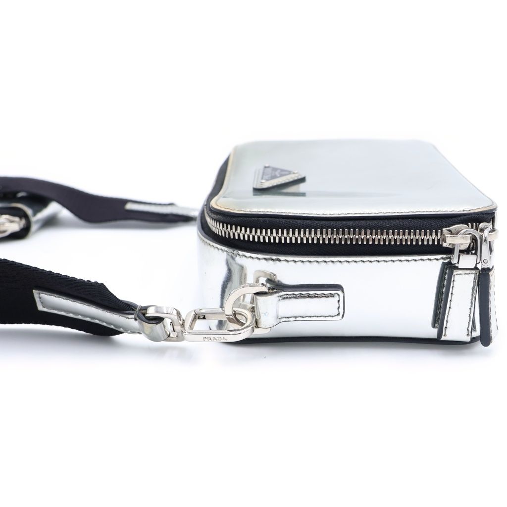プラダ ショルダーバッグ トライアングルロゴ ブリック レザー 2VH070 PRADA バッグ PRADA - プラダ ショルダーバッグ トライアングルロゴ ブリック レザー