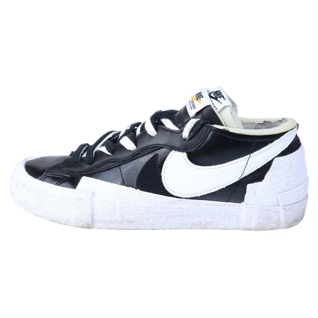 NIKE (ナイキ) ×sacai BLAZER LOW BLACK PATENT LEATHER サカイ ブレーザー ブラック パテント レザー ローカットスニーカー ブラック/ホワイト US10.5/28.5cm DM6443-001