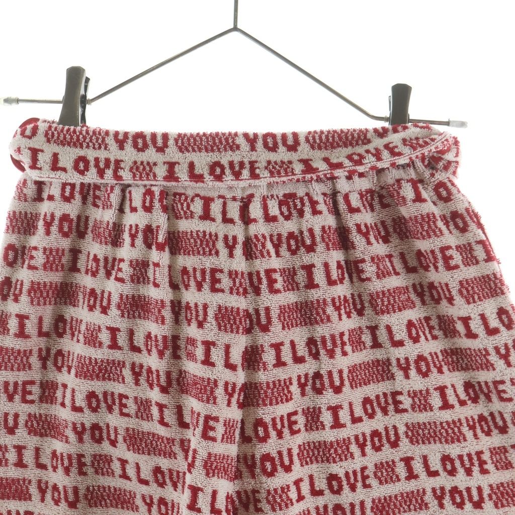 STELLA McCARTNEY ステラ マッカートニー 23SS I LOVE YOU パイルパーカー 6J0154 3SPX52 レッド M STELLA McCARTNEY (ステラマッカートニー) 23SS I LOVE YOUパイルミニ