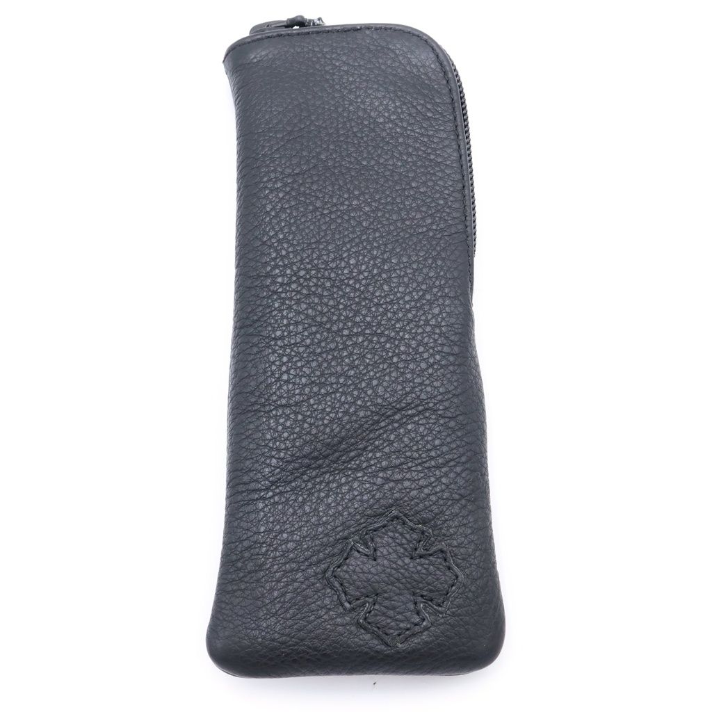 CHROME HEARTS (クロムハーツ) CASE アイウェアケース 眼鏡ケース レザー ブラック