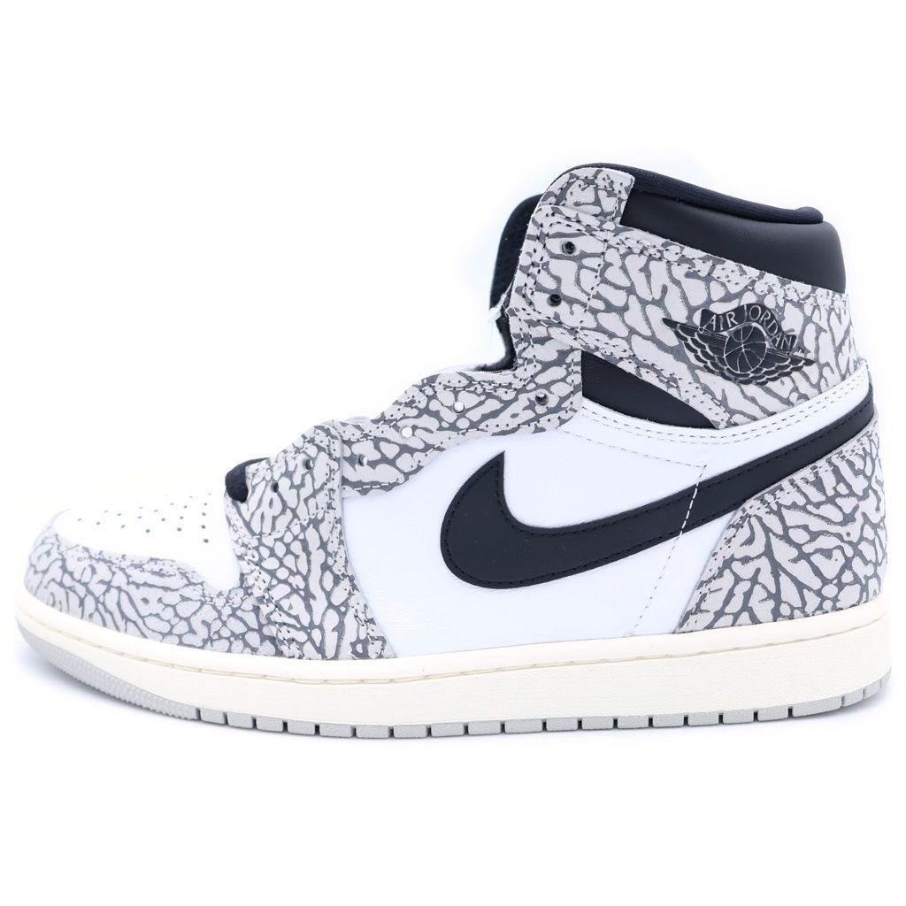 NIKE (ナイキ) AIR JORDAN 1 RETRO HIGH OG WHITE CEMENT ELEPHANT DZ5485-052 エアジョーダン1 ホワイトセメント ハイカットスニーカー ホワイト/グレー US10/28cm