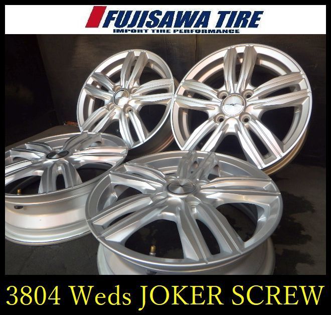 【3804】J送料無料▲Weds JOKER SCREW▲14x4.5J 4穴 100 +45▲4本 26102890