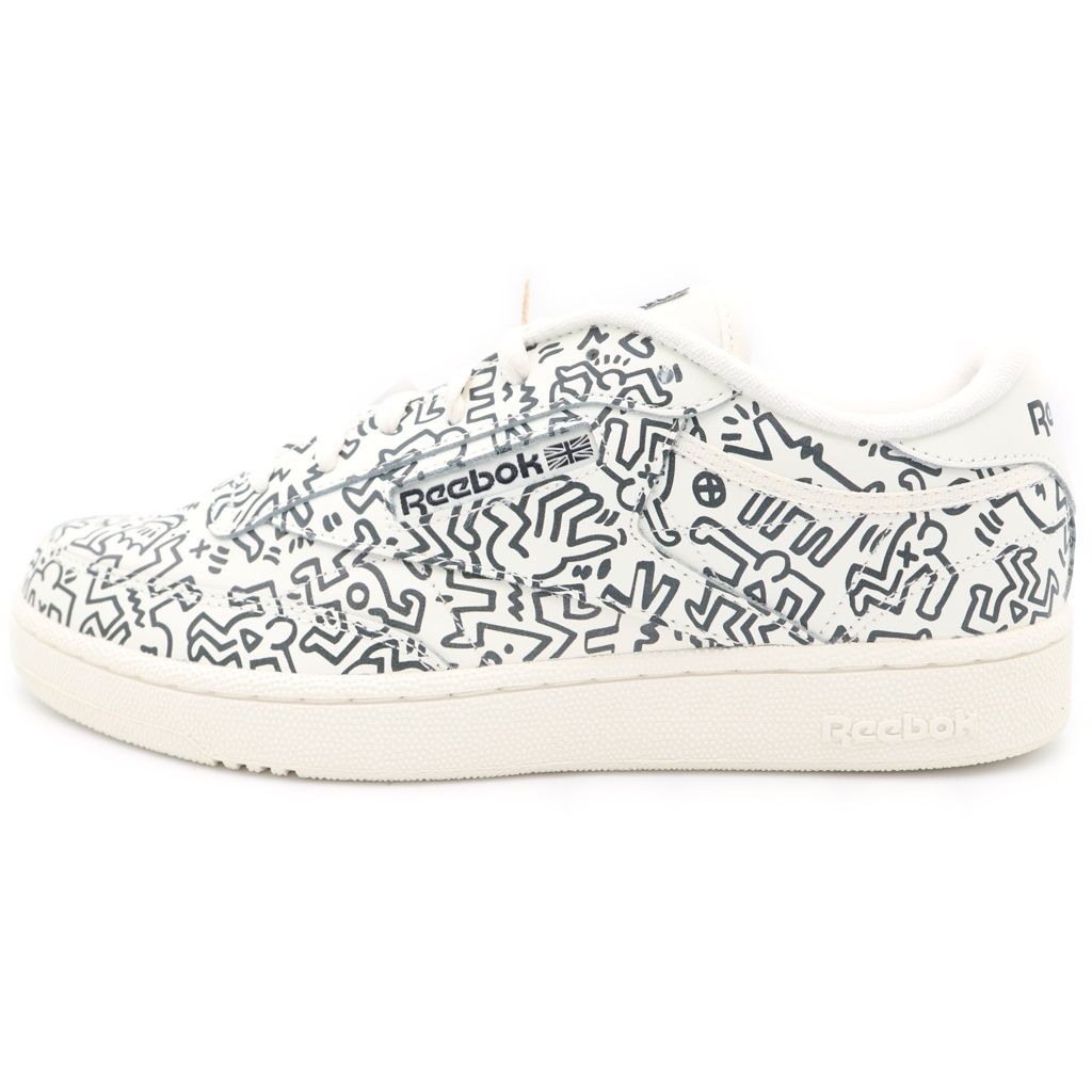 Reebok (リーボック) ×KEITH HARING CLASSIC CLUB C キースへリング クラシック クラブC ローカットスニーカー ホワイト/ブラック US11/29cm GZ1458