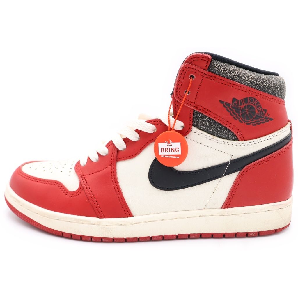 NIKE (ナイキ) AIR JORDAN 1 HIGH OG エアジョーダン1 ロスト&ファウンド シカゴ ハイカットスニーカー ホワイト/レッド US9/27cm DZ5485-612