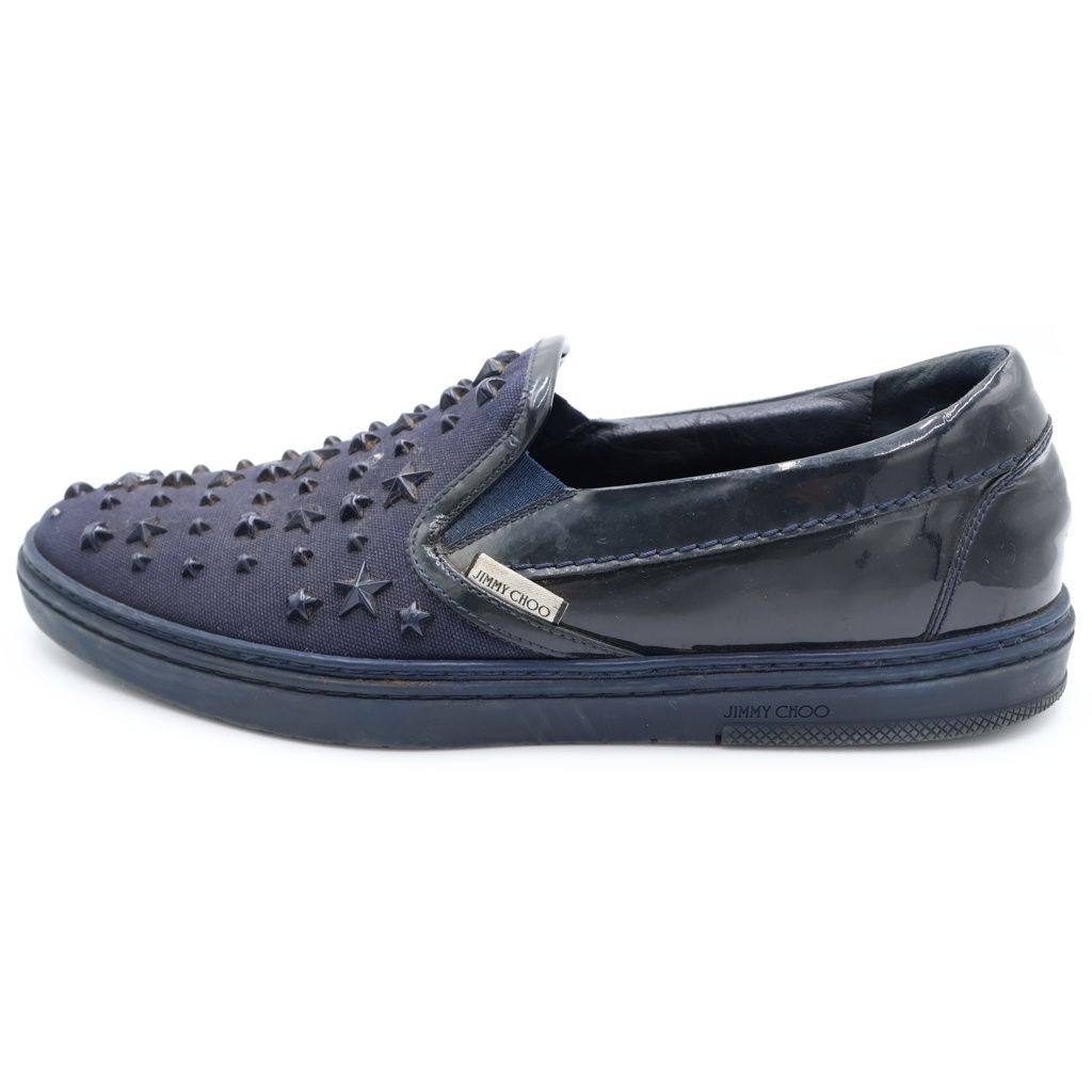 JIMMY CHOO (ジミーチュウ) スタースタッズ スリッポン ローカットスニーカー ブラック 42