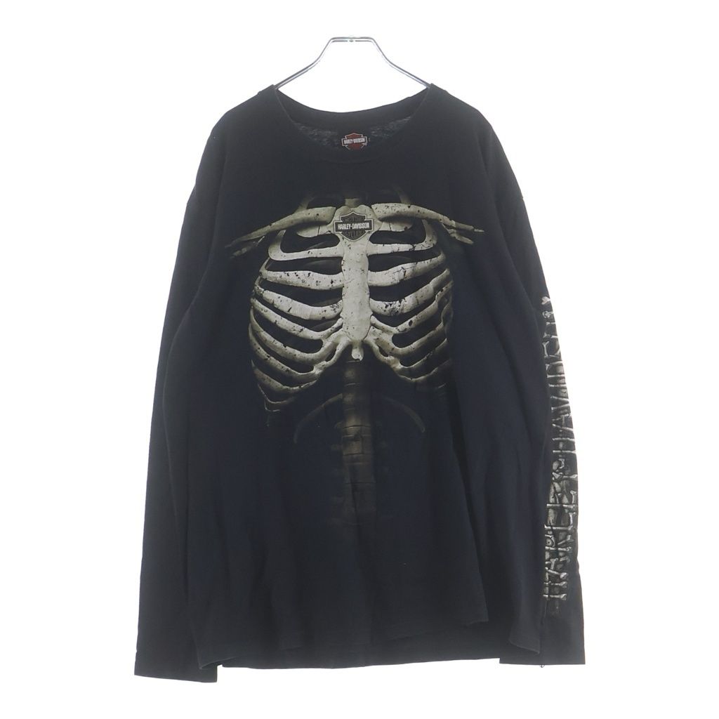 メンズ Harley-Davidson ロンT 長袖 Tシャツ ボーン