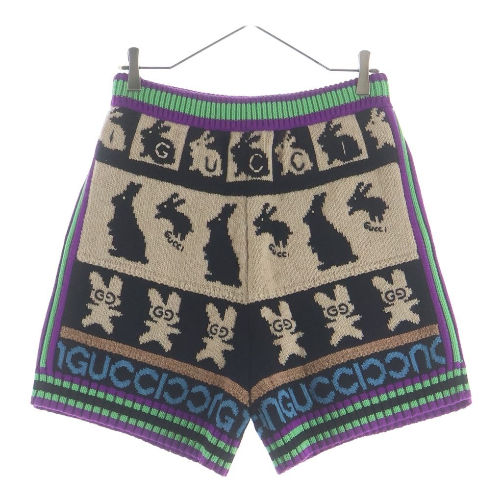 GUCCI (グッチ) ラビットジャガードショートパンツ ハーフパンツ マルチ 724795 XKCRS