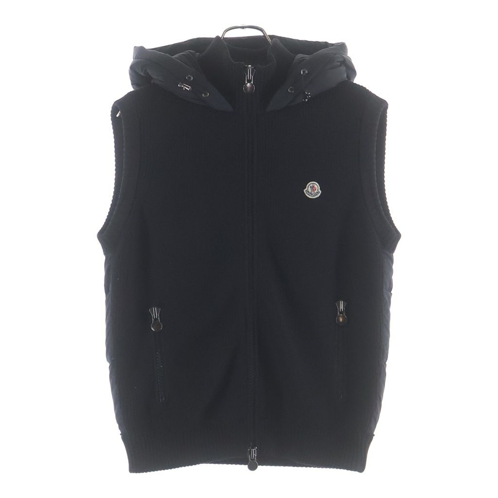 MONCLER (モンクレール) MAGLIONE TRICOT GILET フロントロゴワッペン