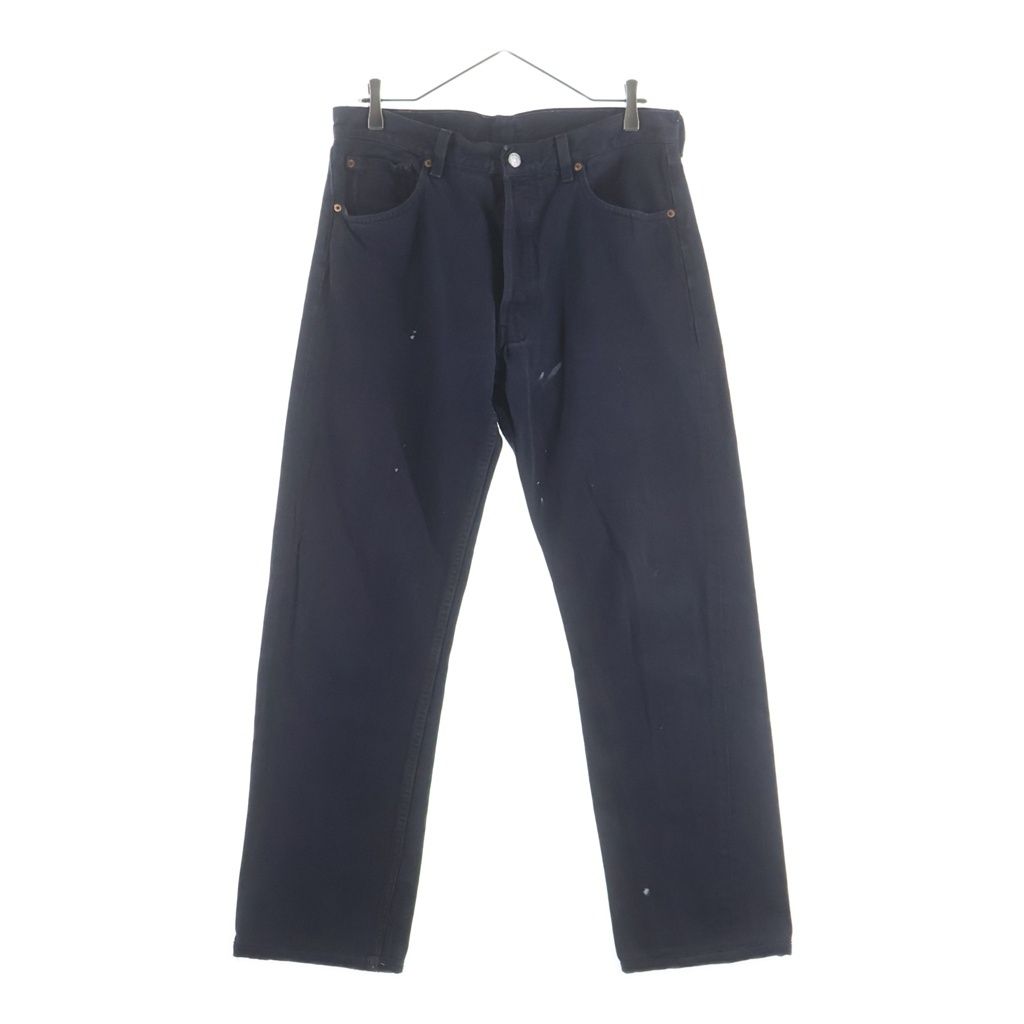 Levi's (リーバイス) 90S 501 後染め USA製 ボタン裏刻印552 スモールe デニムパンツ ブラック