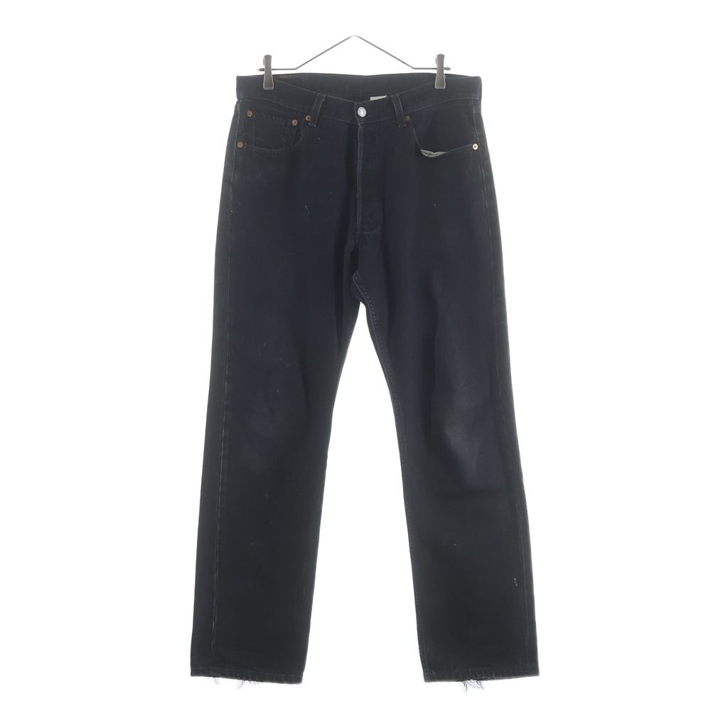 Levi's (リーバイス) 00S 501 後染め メキシコ製 ボタン裏刻印190 スモールe デニムパンツ ブラック