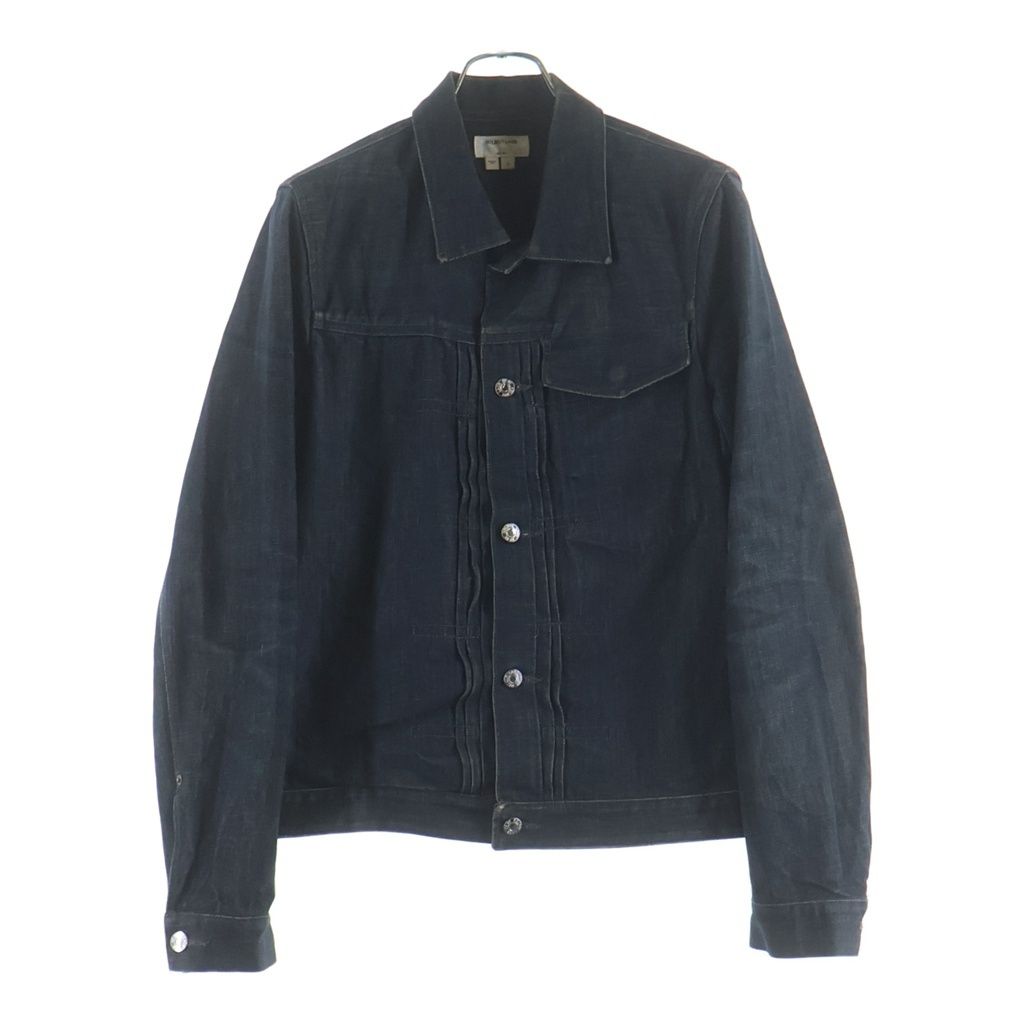 HELMUT LANG (ヘルムートラング) BELT COATING DENIM JACKET 1st TYPE ベルト コーティング加工 デニムトラッカージャケット インディゴ 17-7304002