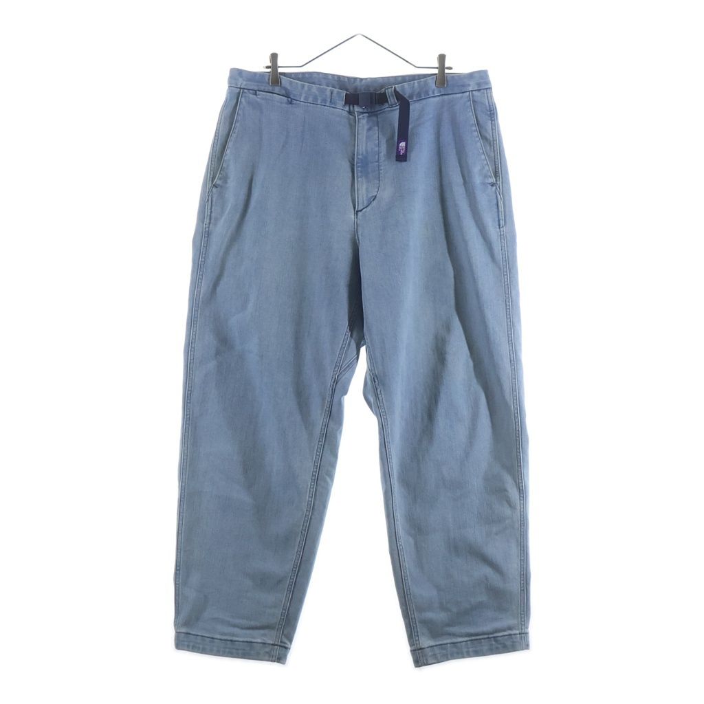 THE NORTH FACE PURPLE LABEL (ノースフェイスパープルレーベル) Webbing Belt Denim Wide Tapered Pants ウェビングベルトデニムワイドテーパードパンツ インディゴ NT5150N