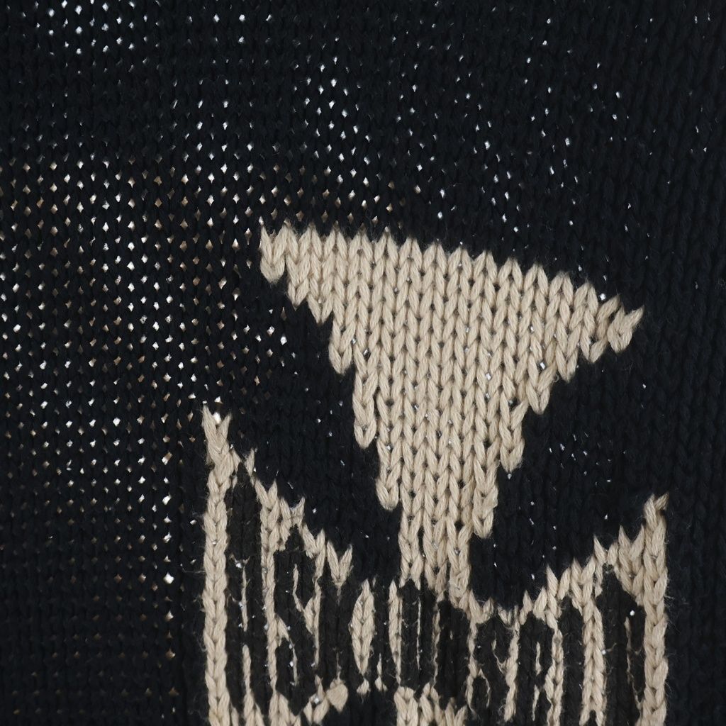 ASKYURSELF アスクユアセルフ RIDER CROSS KNIT ライダークロスニット ブラック ASKYURSELF (アスクユアセルフ) RIDER CROSS KNIT ライダークロス