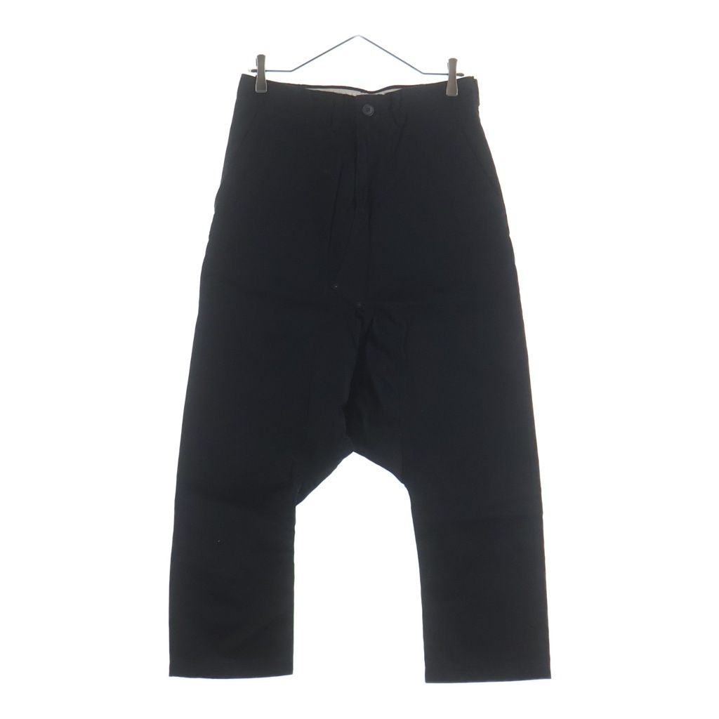 GANRYU (ガンリュウ) 16SS AD2015 シンチバック付 コットンサルエルパンツ ブラック EQ-P008