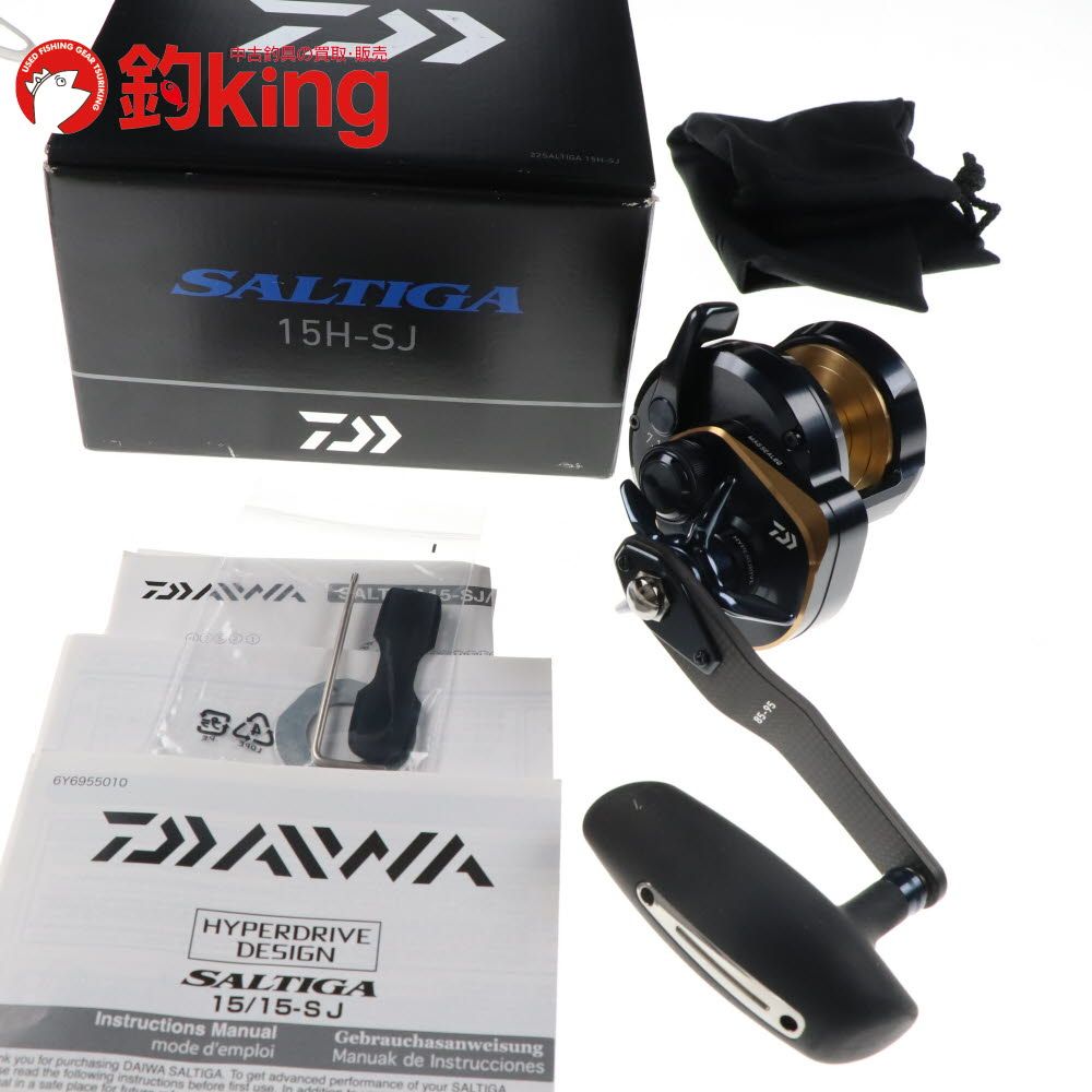 ダイワ 22 ソルティガ 15H-SJ /SF026M 極上品 ヒラマサ カンパチ ブリ オフショア ベイトリール ロッド リール ルアー 中古