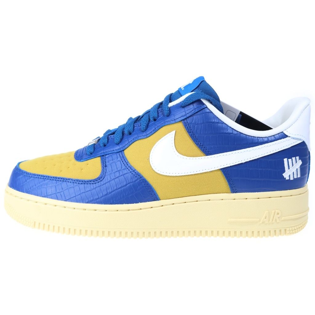 NIKE (ナイキ) ×UNDEFEATED AIR FORCE 1 LOW SP アンディフィーテッド エアフォース ローカットスニーカー ブルー/イエロー US9.5/27.5cm DM8462-400