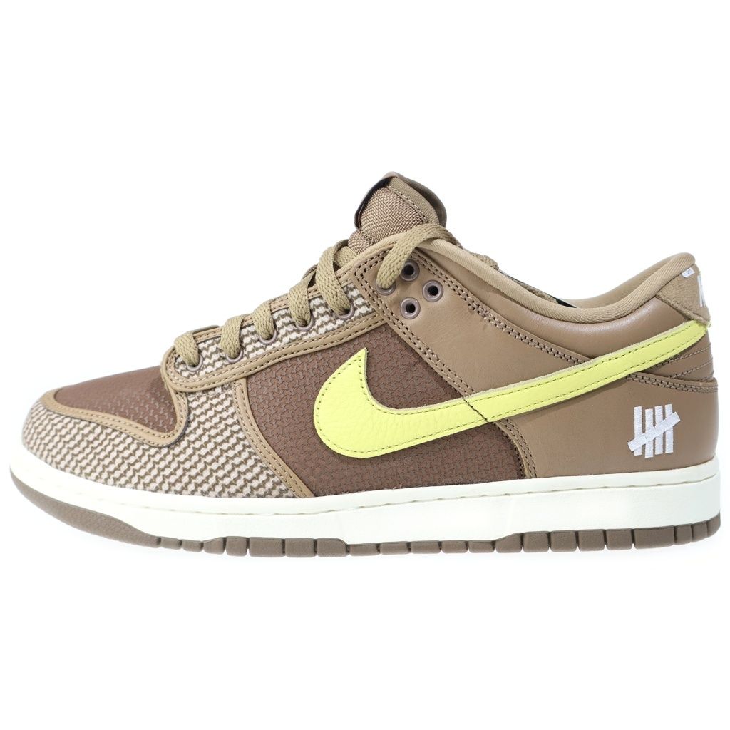 NIKE (ナイキ) ×UNDEFEATED DUNK LOW SP CANTEEN LEMON FROST PALOMINO キャンティーン レモンフロスト パロミノ ローカットスニーカー US9.5/27.5cm DH3061-200
