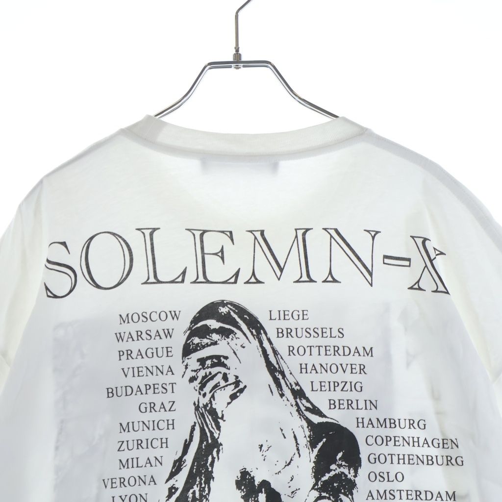 ラフシモンズ 22ss Tシャツ RAF SIMONS (ラフシモンズ) 22SS SOLEMN-X グラフィックプリント 半袖T