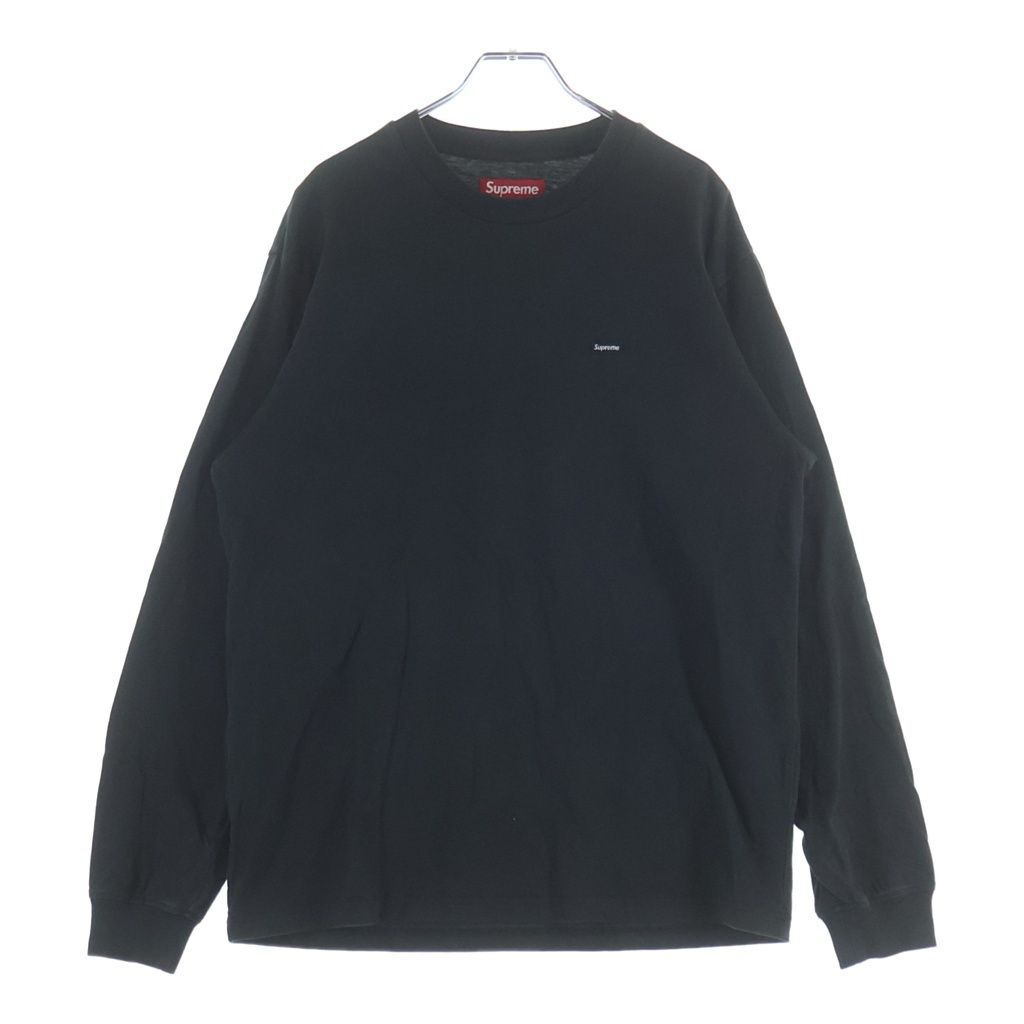 SUPREME (シュプリーム) 25AW Small Box Logo L/S Tee スモールボックスロゴ クルーネック長袖Tシャツ カットソー ブラック