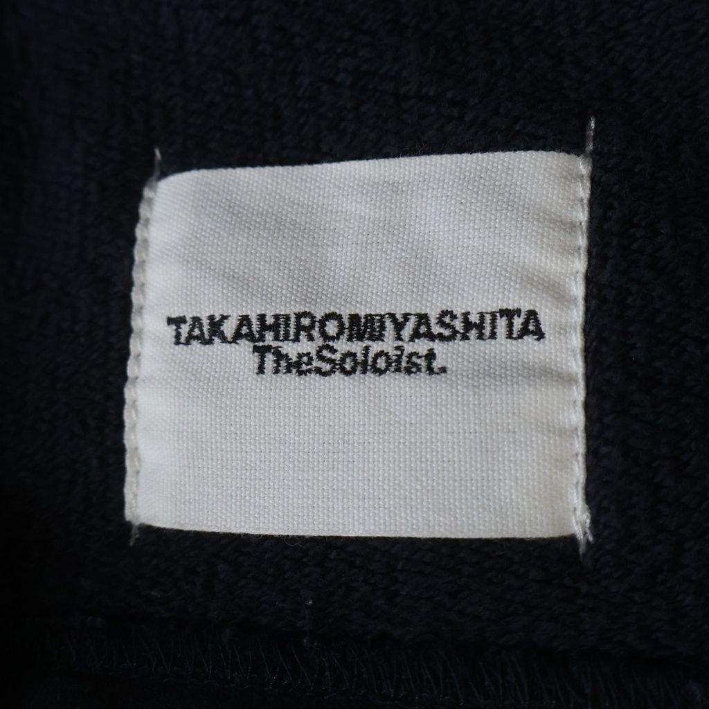 TAKAHIROMIYASHITA The SoloIst. タカヒロミヤシタザソロイスト 19AW I LIVE NOW ZIP MOCK NECK SWEAT ジップディティール モックネックスウェットトレーナー ブラック TAKAHIROMIYASHITA The SoloIst. (タカヒロミヤシタザソロイスト) 19AW