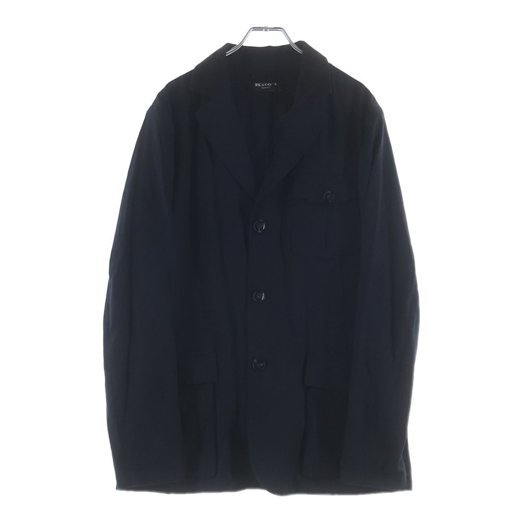 Kiton (キートン) Jacket 切り替え スエード ジャケット ネイビー