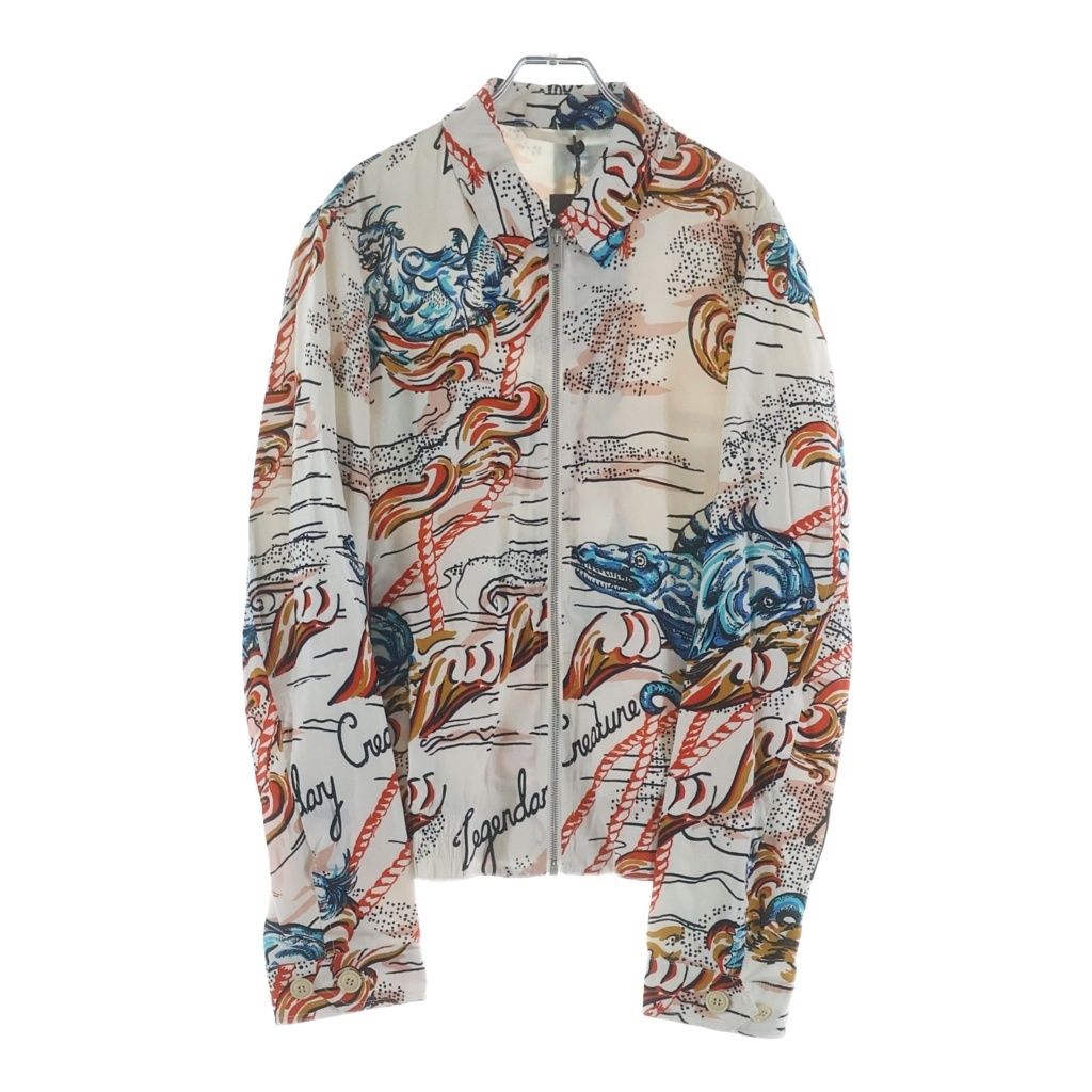 Alexander McQueen (アレキサンダーマックイーン) 16SS Zip Up Jacket グラフィックプリント ジップアップ ジャケット 総柄 マルチカラー