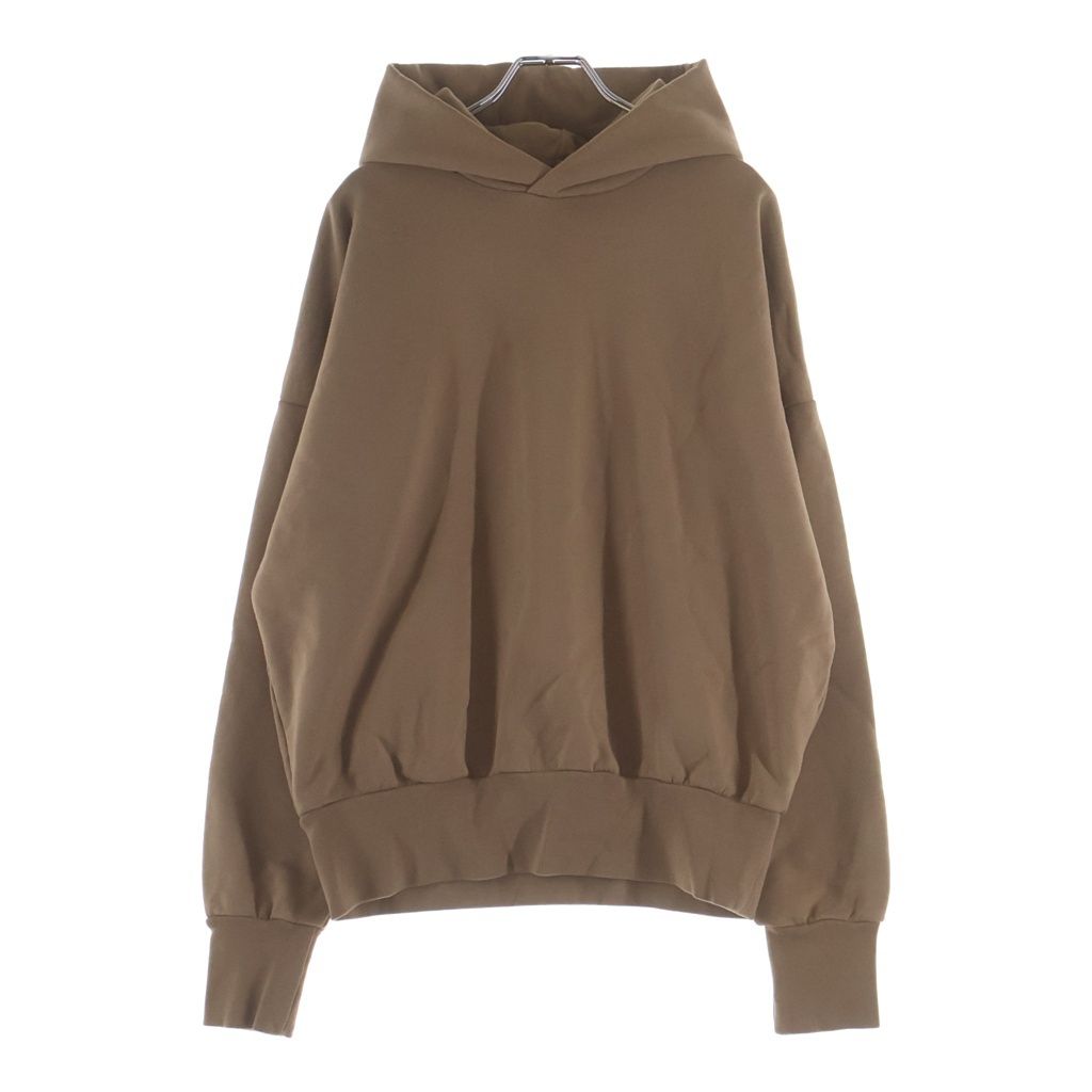 FEAR OF GOD (フィアオブゴッド) HOODIE ラバーロゴ プルオーバースウェットパーカー フーディー ベージュ