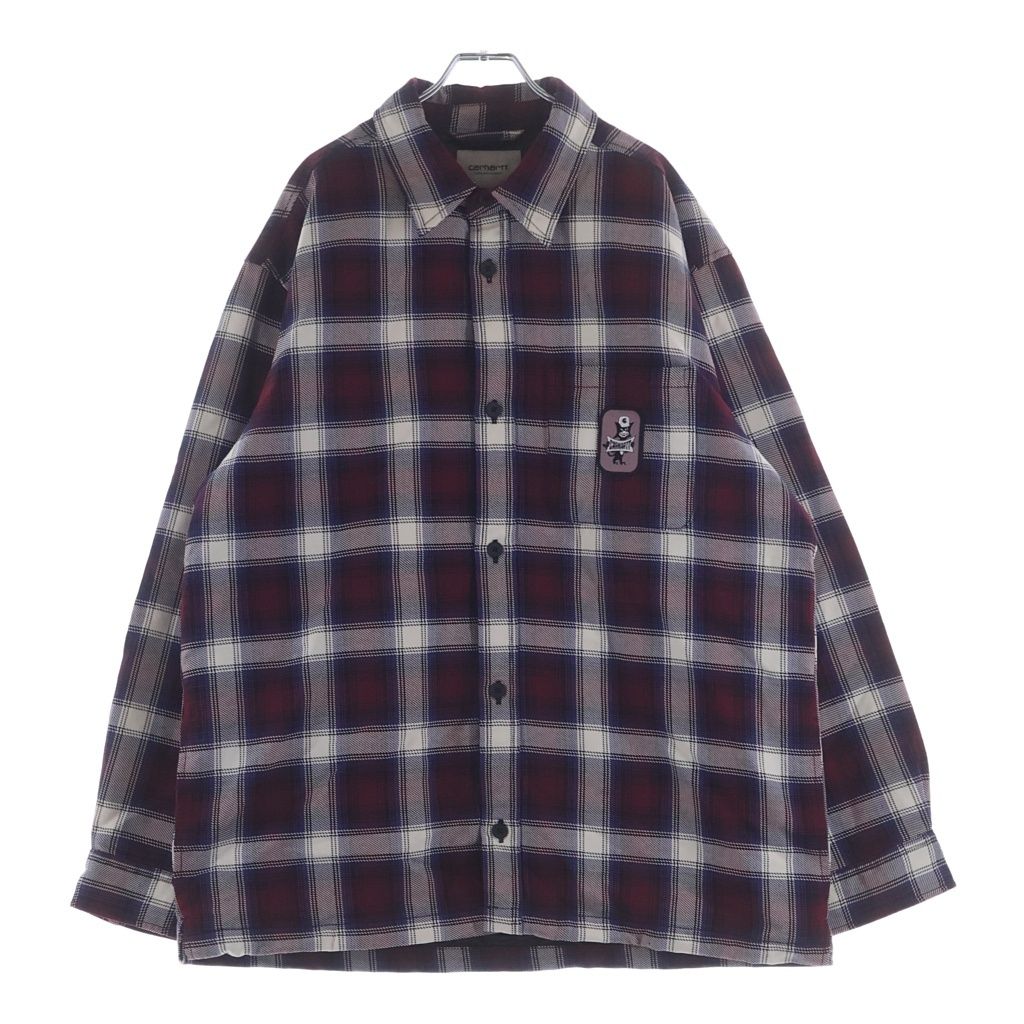 Carhartt WIP (カーハート ダブリューアイピー) Monahan Shirt Jac チェック柄 モナハンシャツジャック パデッドシャツ レッド/ホワイト I033778.2DL.XX.03