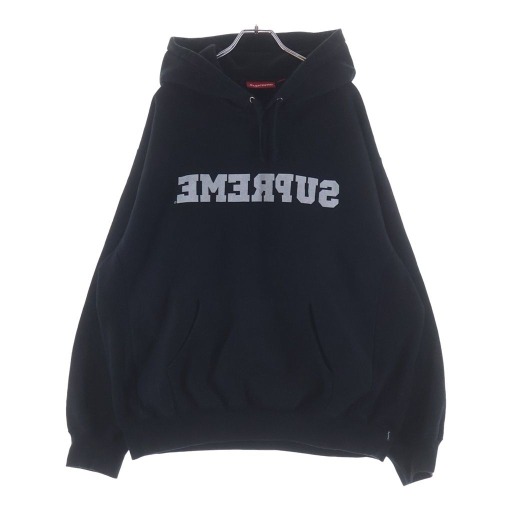 SUPREME (シュプリーム) 25SS Reverse Hooded Sweatshirt リバースフーデッド スウェットシャツ パーカー ブラック